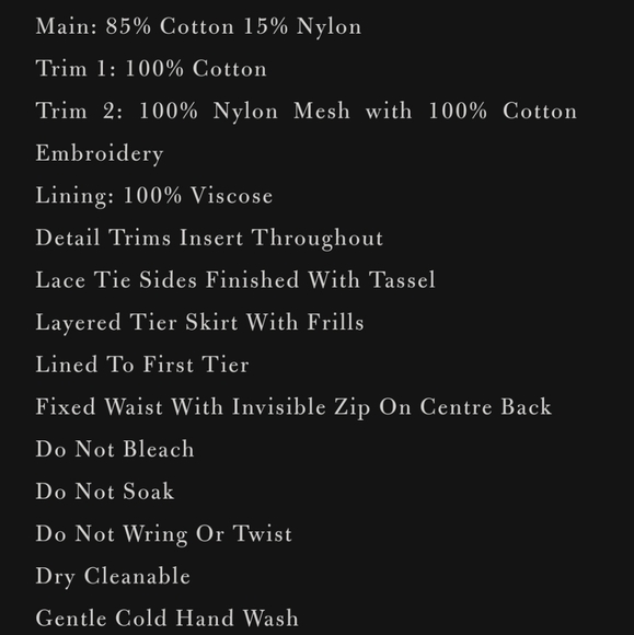 Le Gauze Lace Tiered Skirt *Medium* - Picture 11 of 12